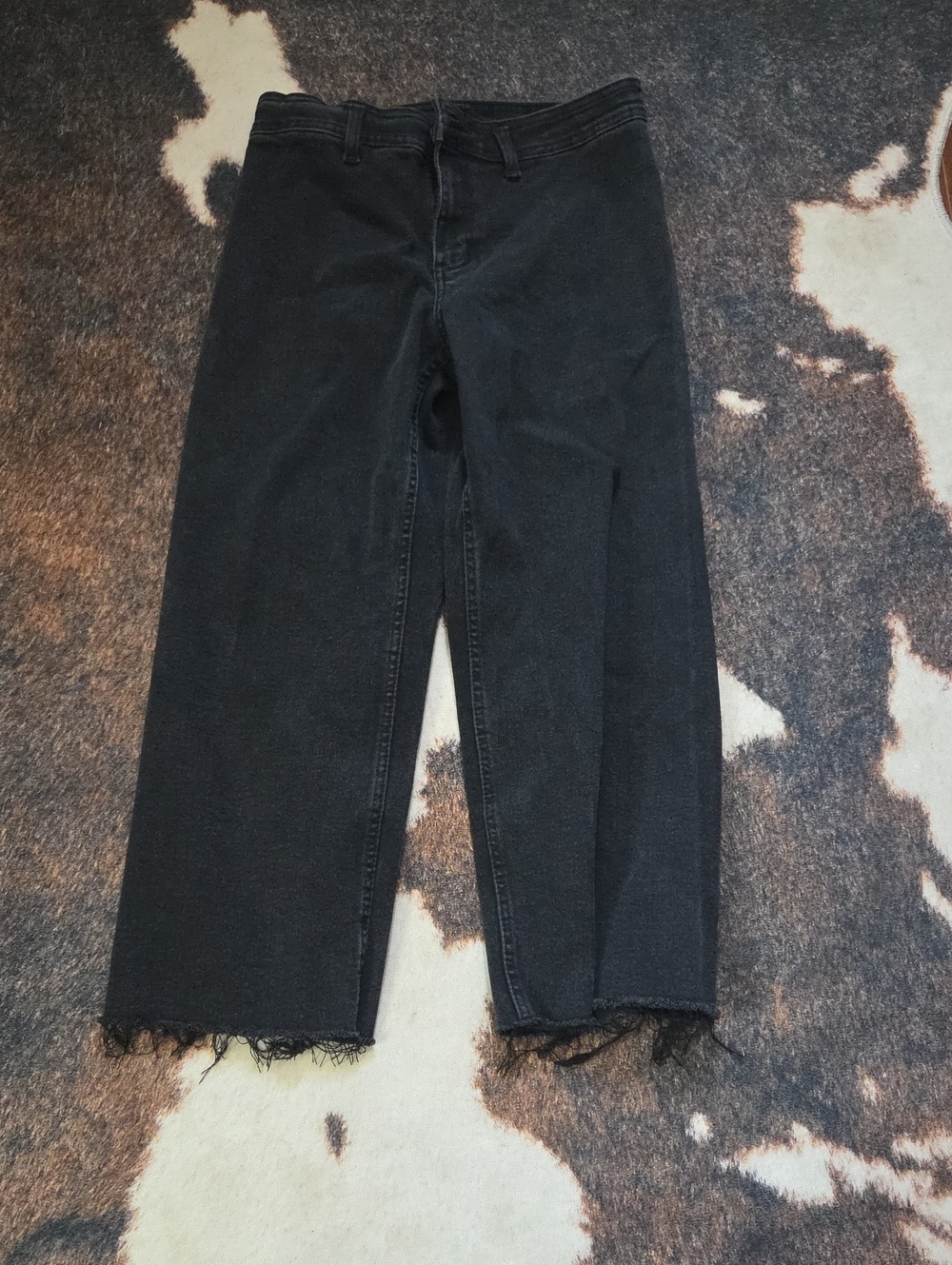 Girls Straight Leg Black Jeans